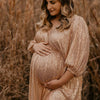 Vintage Sequin Maternity Photography Gown Dress ATHLEXES