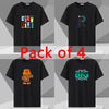 Plus Size Men's Cotton Printed Tee 7XL Oversized Top ATHLEXES
