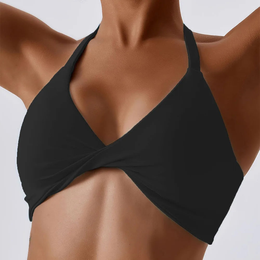 Anfilia High Elastic Halter Sports Bra ATHLEXES