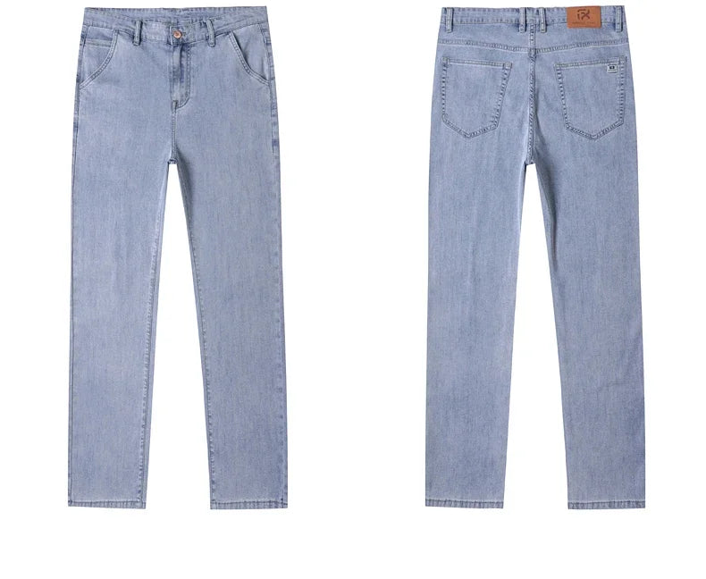 BreezeFit Menâ??s Lightweight Denim Straight Pants ATHLEXES