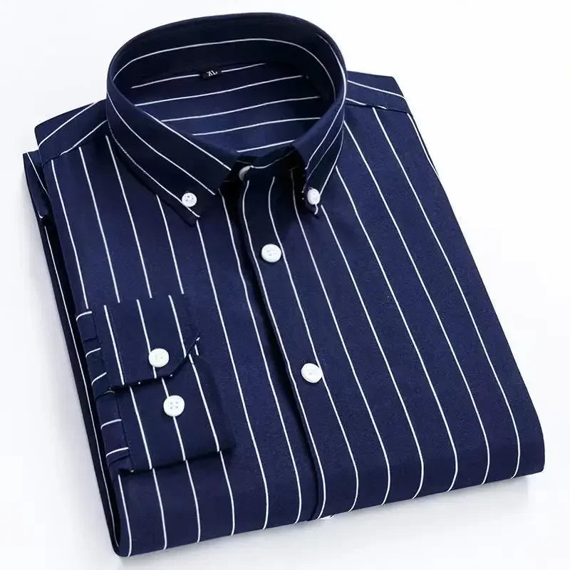 StripeLine Long Sleeve Slim Shirt ATHLEXES