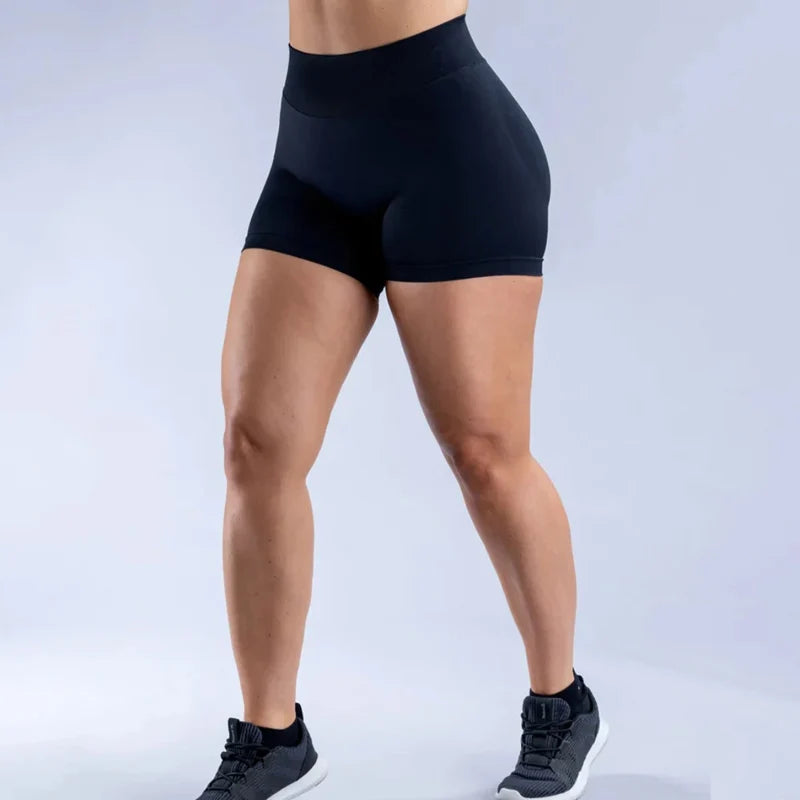 Seamless Flex Ribbed Yoga Shorts for Women ATHLEXES