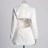 Elegant 3D Flower Blazer and Wide Leg Pant Set ATHLEXES
