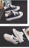 Classic Black Canvas Platform Sneakers for Women ATHLEXES