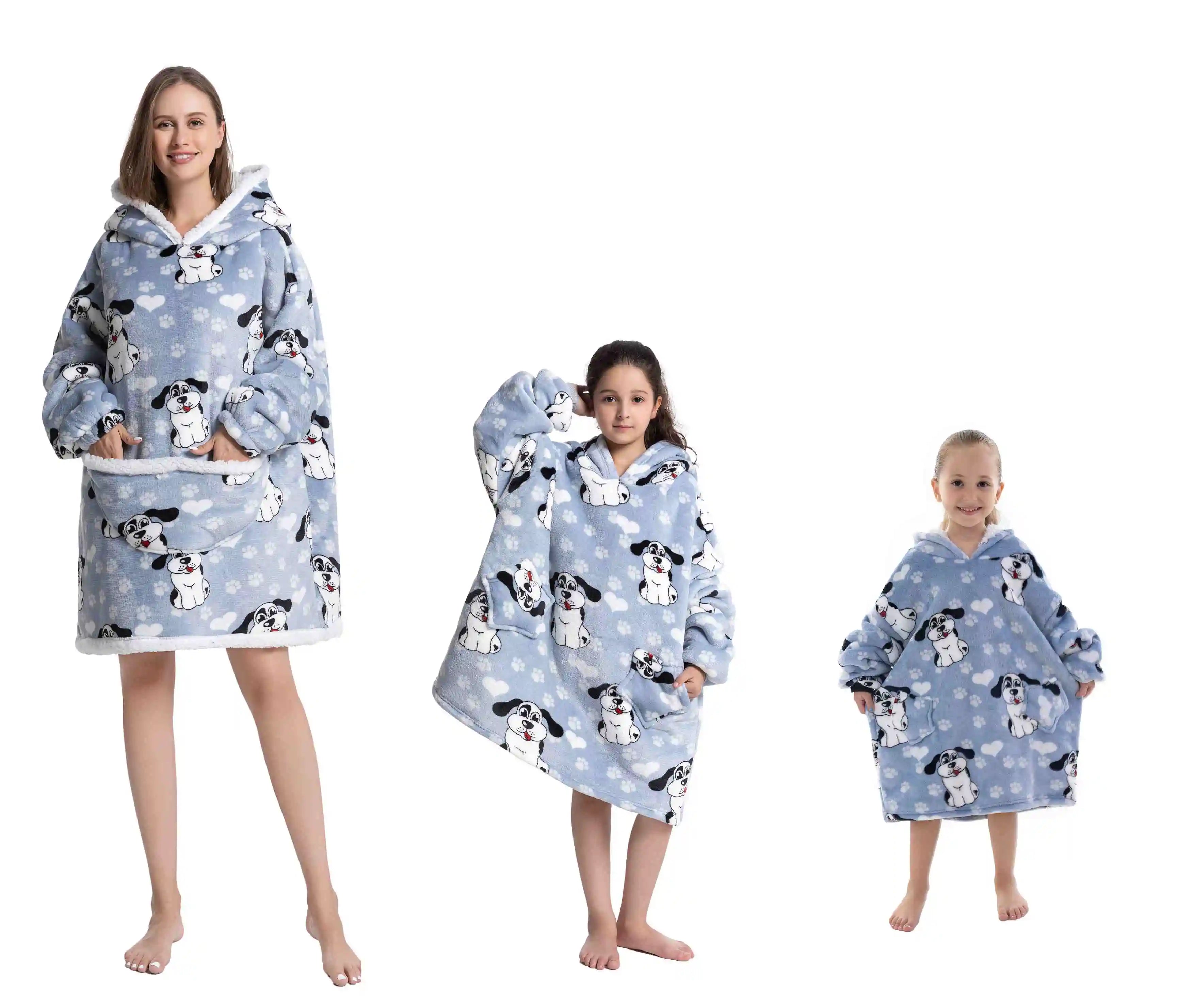 CozyNest Oversized Flannel Hoodie Blanket ATHLEXES