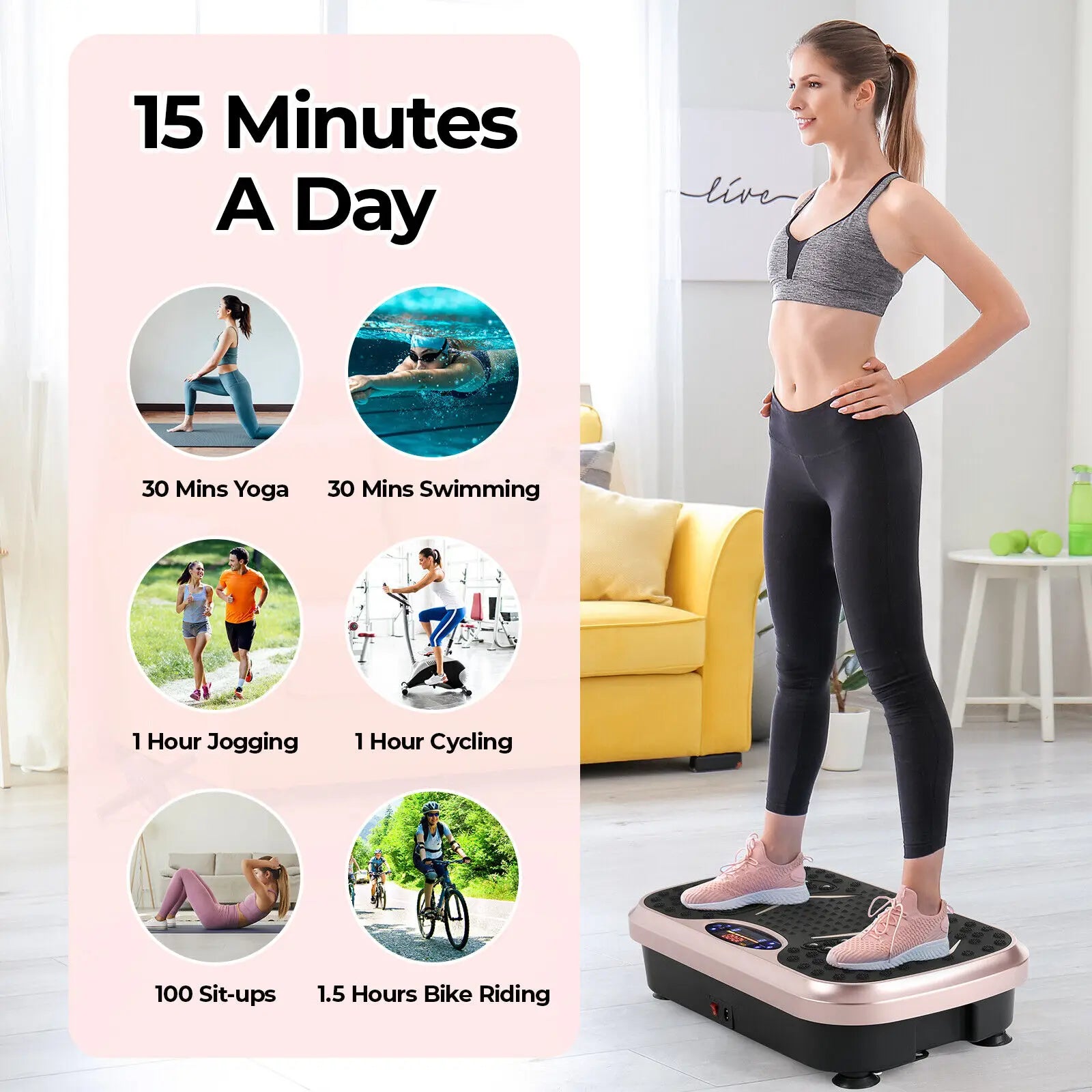 VibeFit Whole Body Vibration Plate Machine ATHLEXES