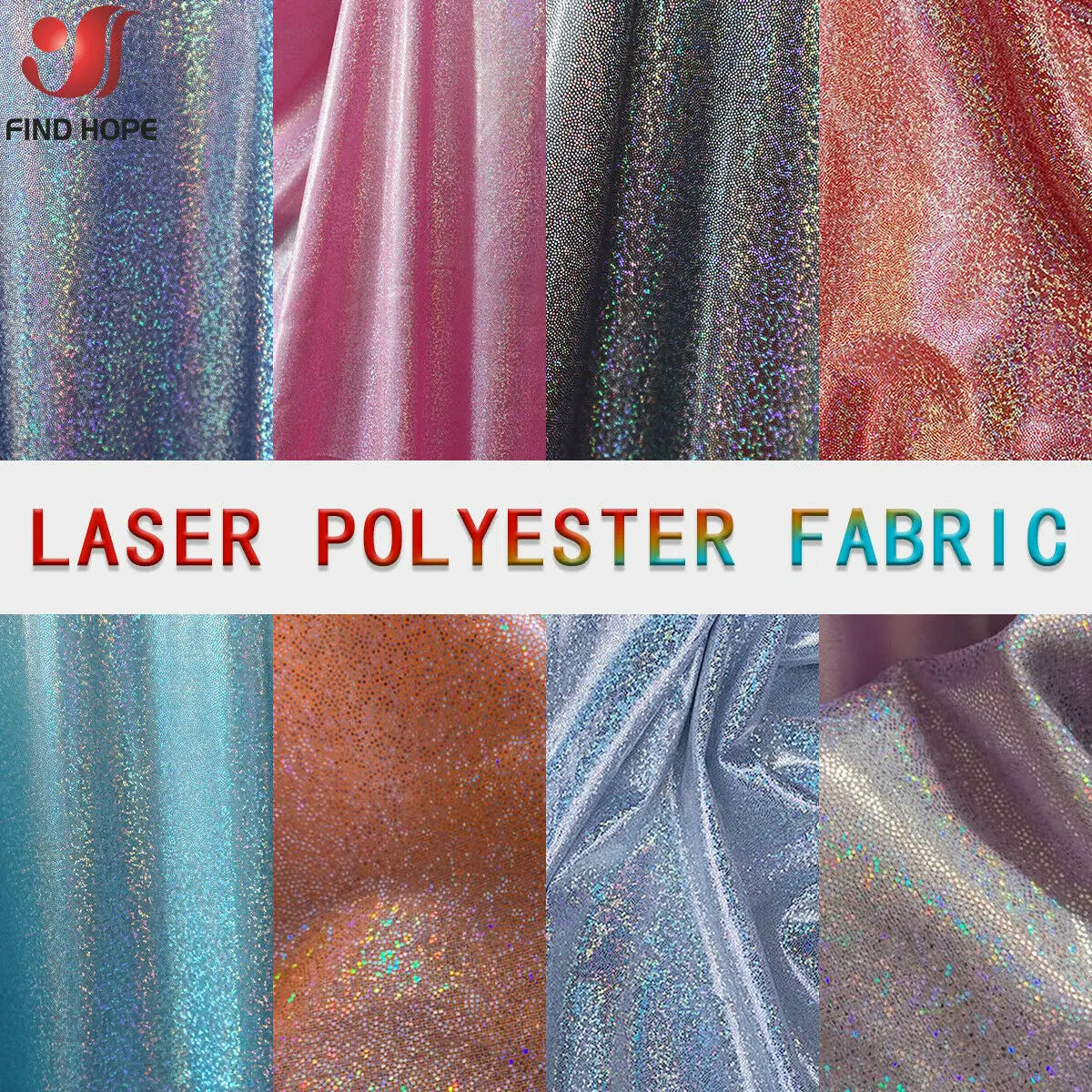 Iridescent Glitter Polyester Fabric for Crafts ATHLEXES