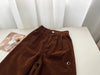 Chic Retro High Waist Corduroy Pants for Women - All Season Fashion ATHLEXES