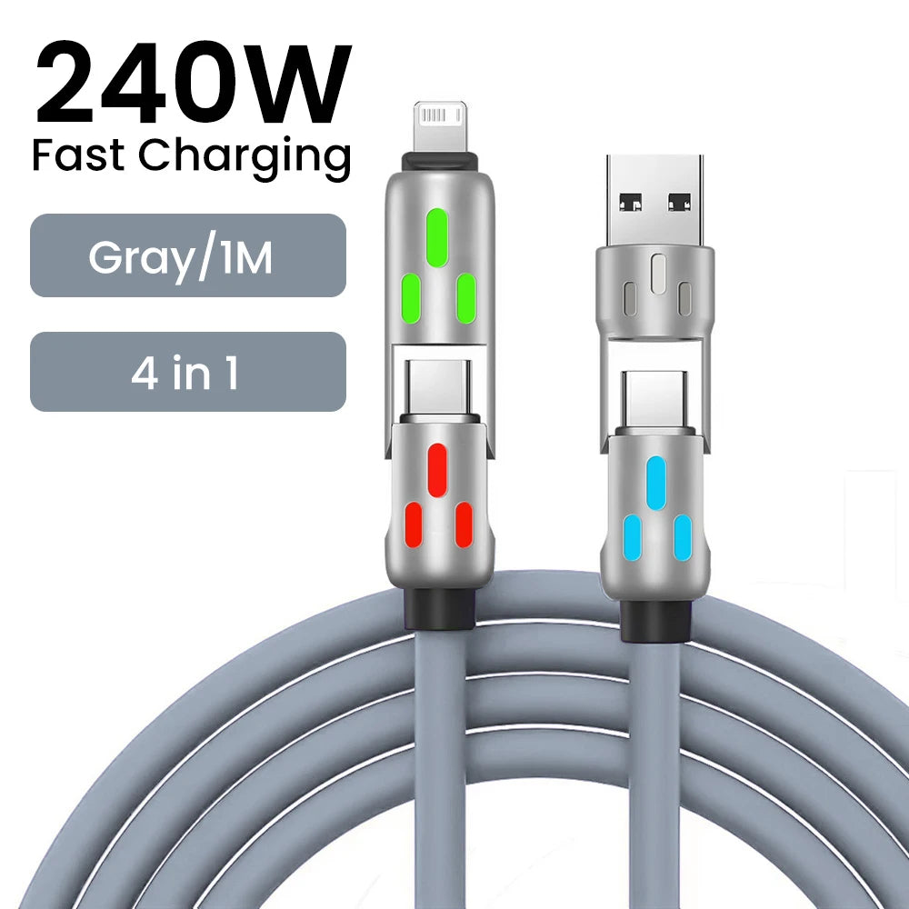 UltraCharge 240W 4 in 1 Fast Charging Cable ATHLEXES