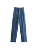 Chic High Waist Straight Leg Office Pants ATHLEXES