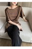 Chic Satin Half Sleeve Blouse for Women ATHLEXES
