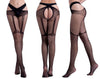 Seductive Fishnet Crotchless Pantyhose with Suspenders ATHLEXES