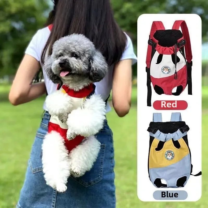 Adjustable Cat Dog Carrier Bag Pet Double Shoulder Backpack Portable Bag Outdoor Travel Camping Hiking Chest Strap Bag Pets ATHLEXES