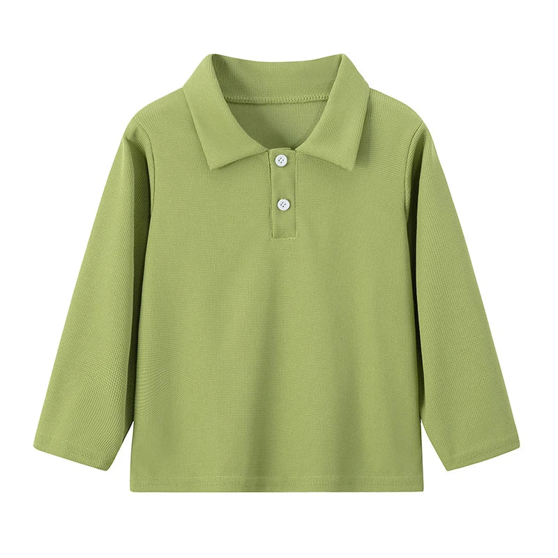 Stylish Kids' Solid Color Polo T-Shirt ATHLEXES