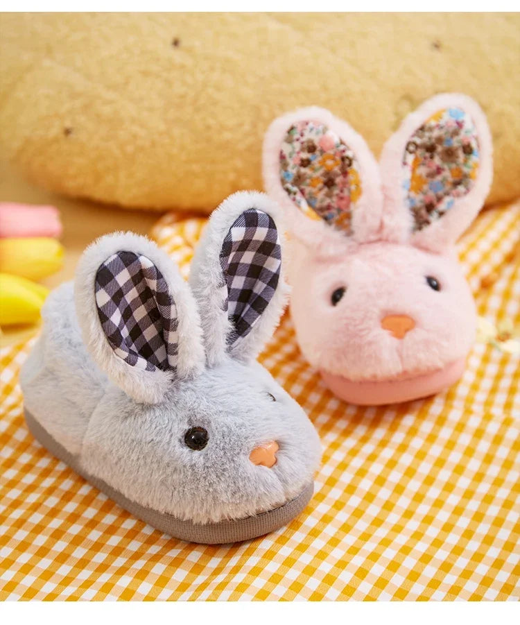 CozyRabbit Plush Kids Indoor Winter Slippers ATHLEXES