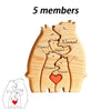 Personalized Wooden Bear Family Puzzle Decor Gift ATHLEXES