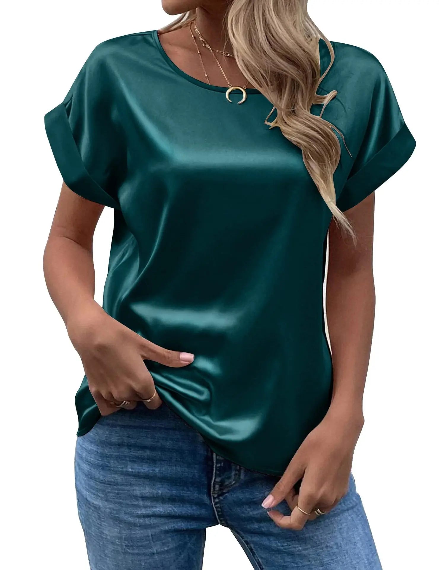 Satin Comfort Women's Casual T-Shirt ATHLEXES
