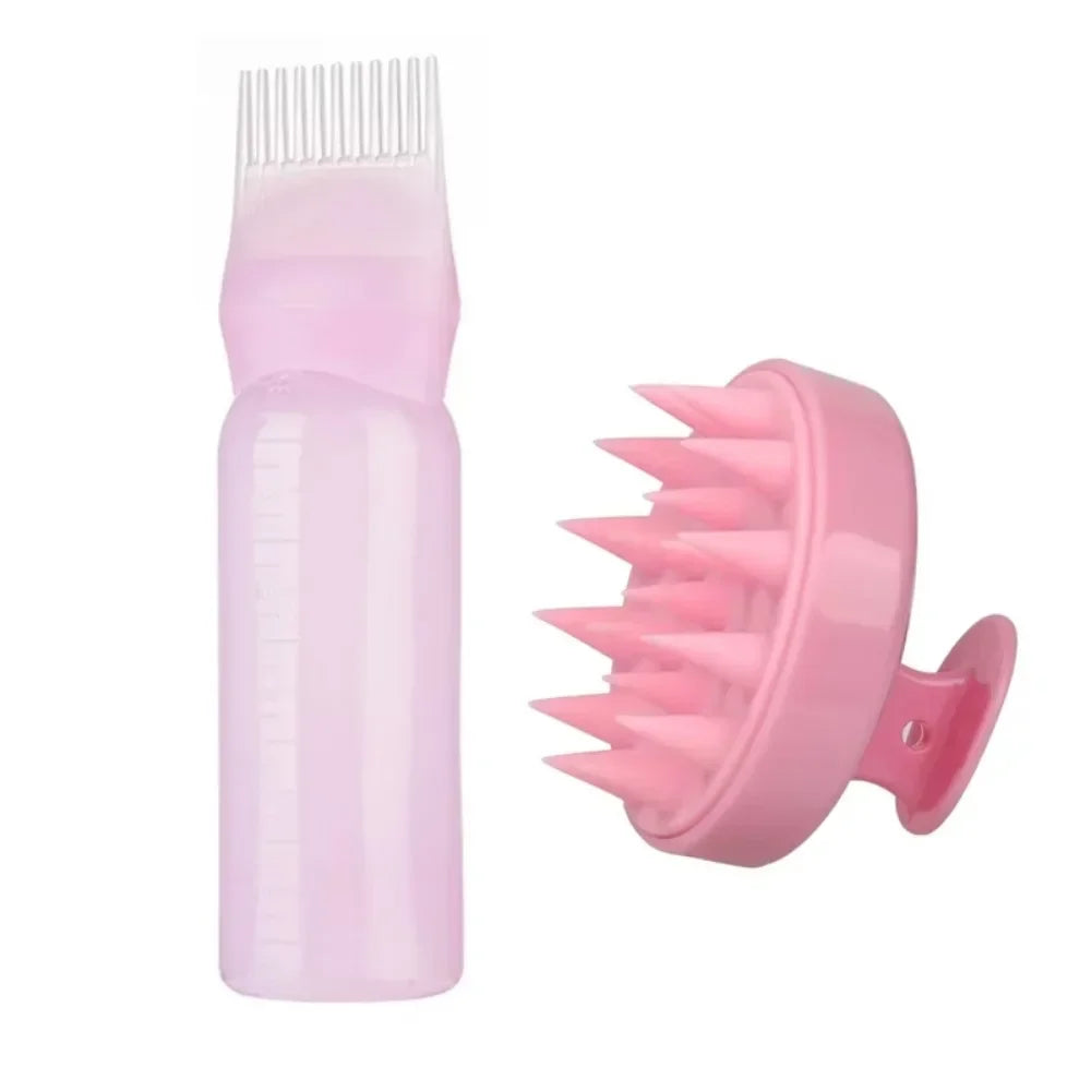Silicone Scalp Massager & Hair Dye Applicator Set ATHLEXES
