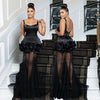 Elegant 3D Floral Mesh Mermaid Maxi Dress ATHLEXES