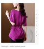 Satin Elegance Summer Short Sleeve Top ATHLEXES