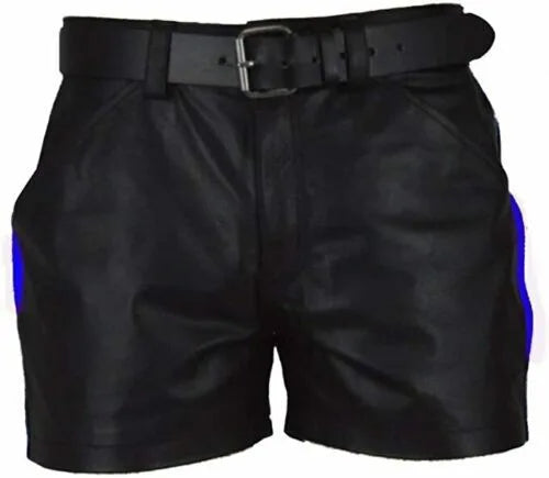 Urban Luxe PU Leather Shorts for Men ATHLEXES