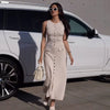 TARUXY Elegant High Waist Ribbed Knit Dress ATHLEXES