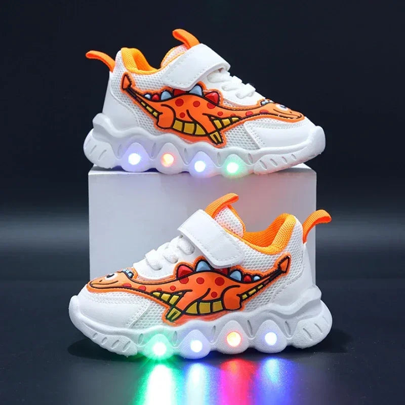 GlowStep Kids LED Cartoon Sneakers ATHLEXES