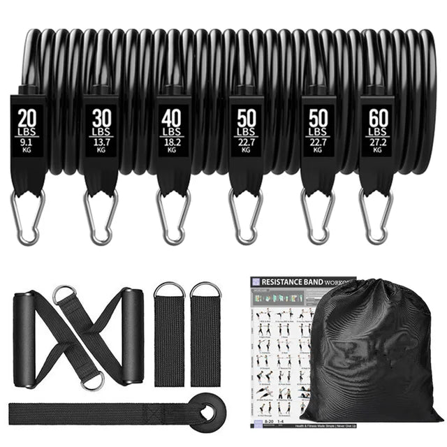 Premium Resistance Bands Set with Door Anchor & Straps ATHLEXES