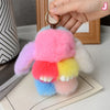 Chic 15cm Rabbit Fur Keychain for Bags & Gifts ATHLEXES