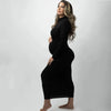 Elegant High-Neck Slim-Fit Maternity Dress ATHLEXES