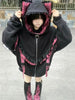 Y2K Cozy Velvet Hooded Jacket for Women ATHLEXES