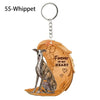 Heartfelt Dog Angel Pendant Keychain ATHLEXES