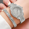 Diamond Elegance Quartz Watch Set for Women ATHLEXES