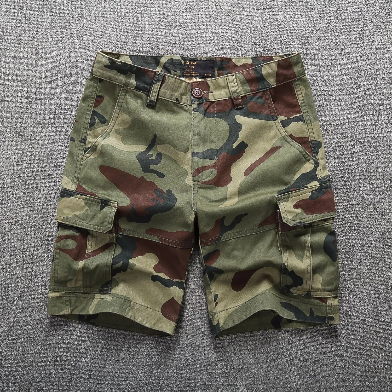 Men's Casual Summer Cargo Shorts - 2023 Camouflage Multi-Pocket Pants ATHLEXES