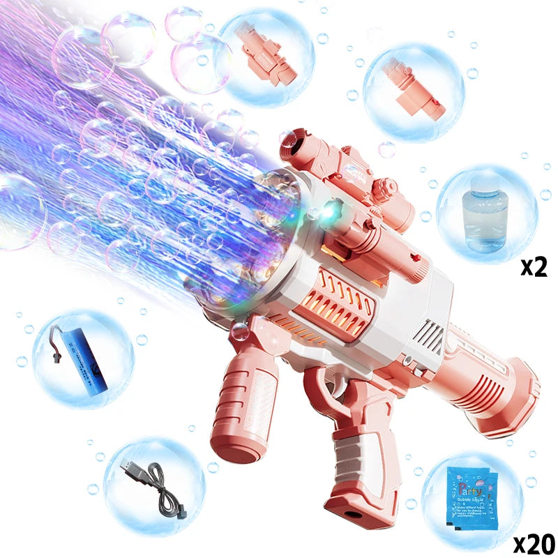 BubbleJoy Rechargeable Bubble Machine Gun ATHLEXES