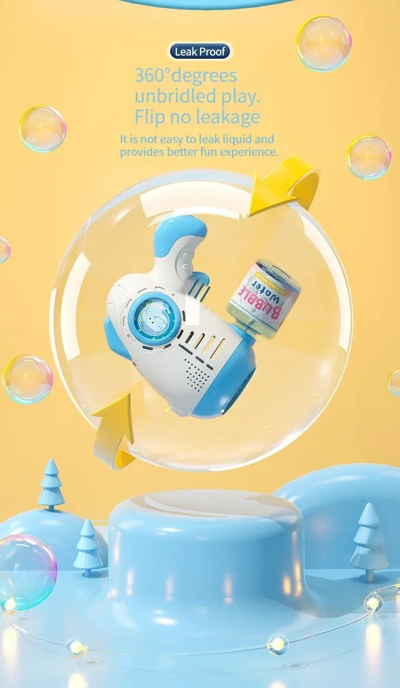 DinoBubbles Automatic Bubble Gun Machine ATHLEXES