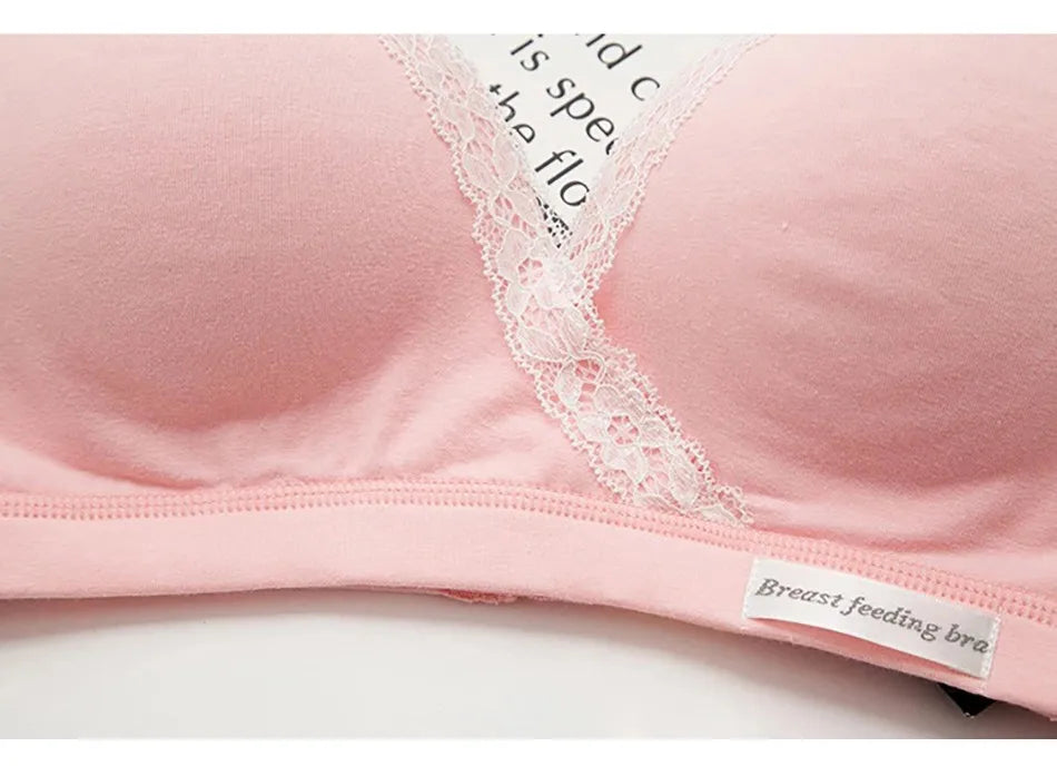LuxeComfort Maternity Nursing Lace Bralette ATHLEXES