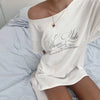 SummerStyle Chic Skew Collar T-Shirt for Women ATHLEXES