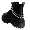 Elegant Pearl Chain Accessories for Martin Boots and Shoes ATHLEXES