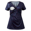 Chic Dot Nursing Tee for Moms Plus Size S-2XL ATHLEXES