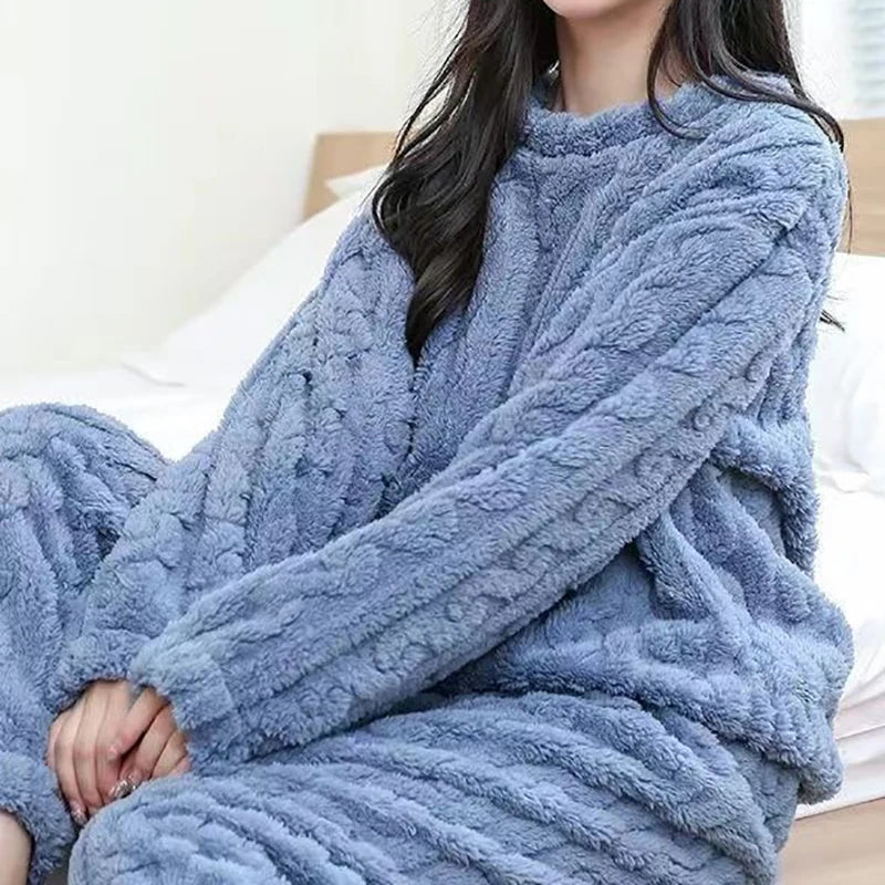 LuxVelvet Women's Winter Pajama Set ATHLEXES