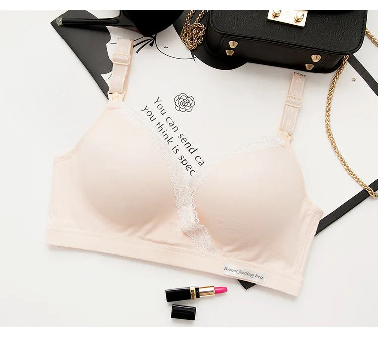 Cotton Comfort Wirefree Nursing Bra for Moms ATHLEXES