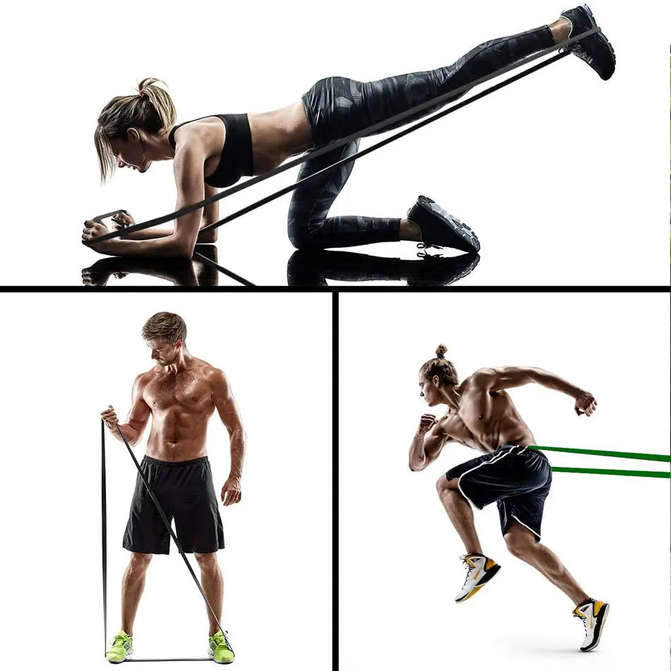 ProFlex 20-230lbs Resistance Band Set for Training ATHLEXES