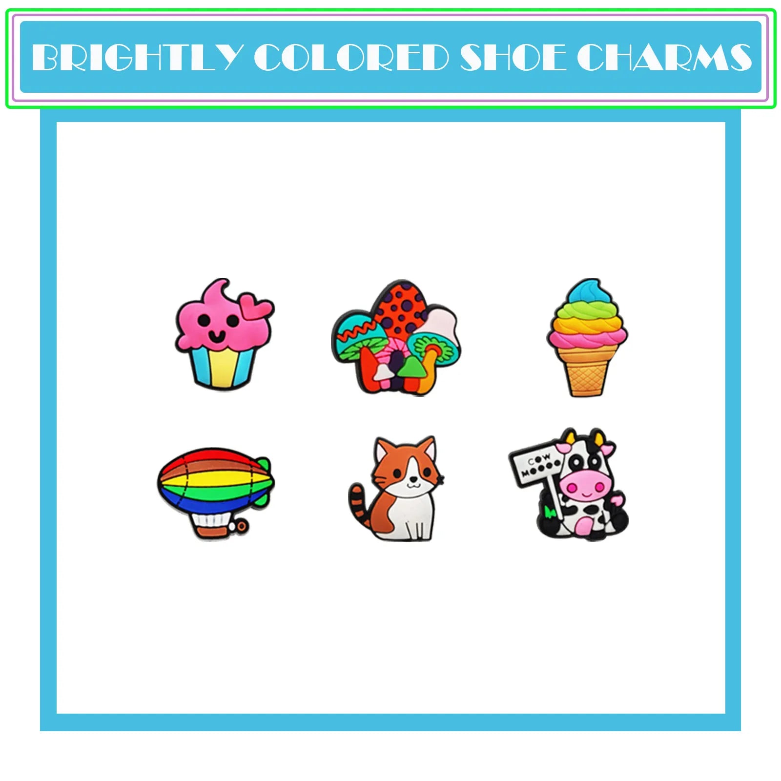 Charming PVC Shoe Charms for Croc Sandals Mix ATHLEXES
