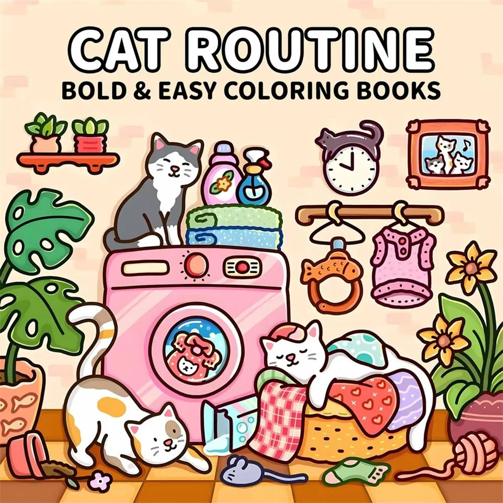 Cat Serenity Adult Coloring Book ATHLEXES