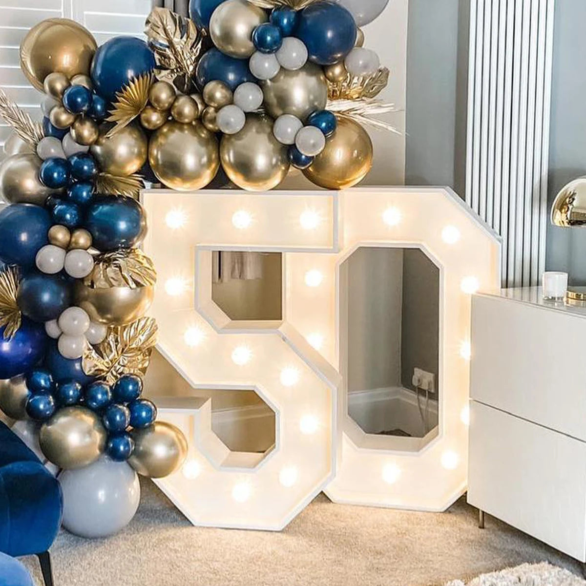 Illuminated Milestone Number Ornaments for Celebrations ATHLEXES