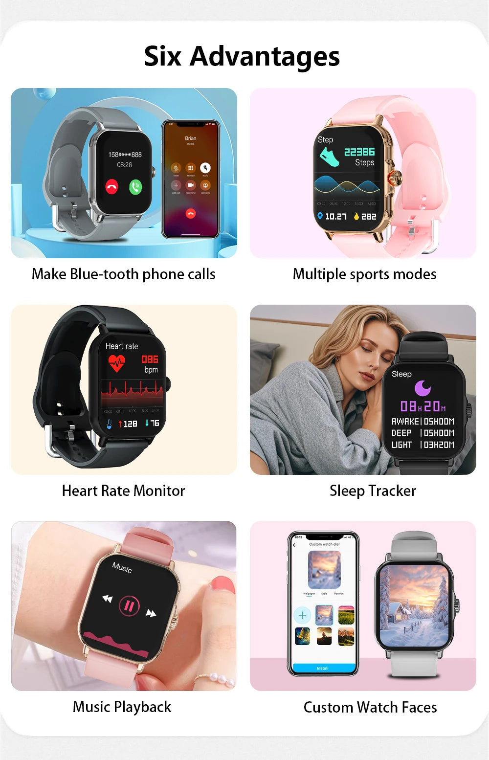 LAXASFIT 2024 Premium Smart Fitness Watch ATHLEXES