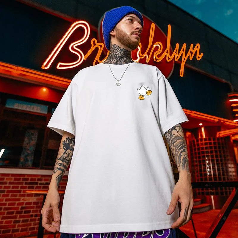 ZAZOMDE Retro Cartoon Tiger Oversized Tee ATHLEXES