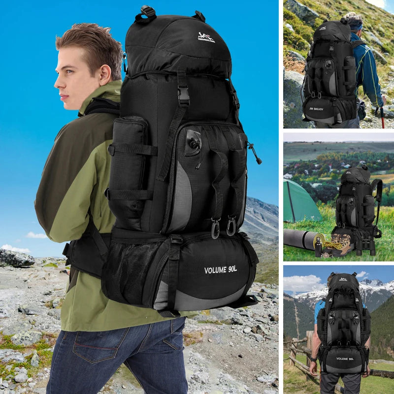 AdventureMax 90L Waterproof Trekking Backpack ATHLEXES