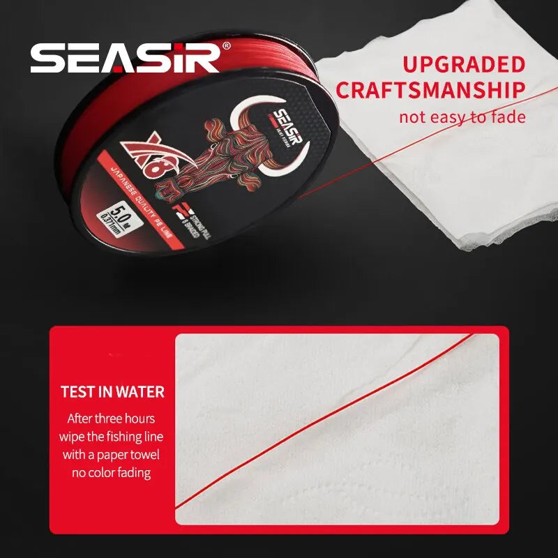 Seasir RedBull Premium Braid Fishing Line 150M ATHLEXES